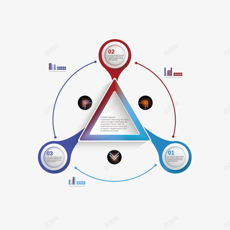 不规则图形ppt矢量图ai免抠素材_新图网 https://ixintu.com ppt素材 三角 不规则图形 数据图 矢量图