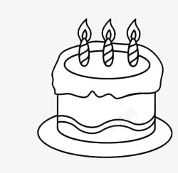 蛋糕图形生日蛋糕上的蜡烛高清图片