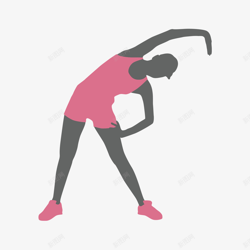 锻炼的美女png免抠素材_新图网 https://ixintu.com 人物剪影 体操 健美 健身 女性 美女 锻炼