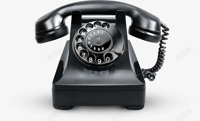 黑色复古电话摇号png免抠素材_新图网 https://ixintu.com 古代电话 复古 电话 黑色