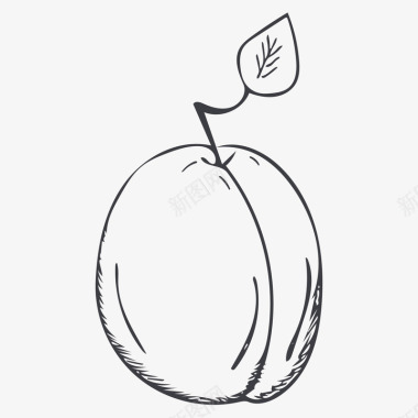 一颗桃子图标图标