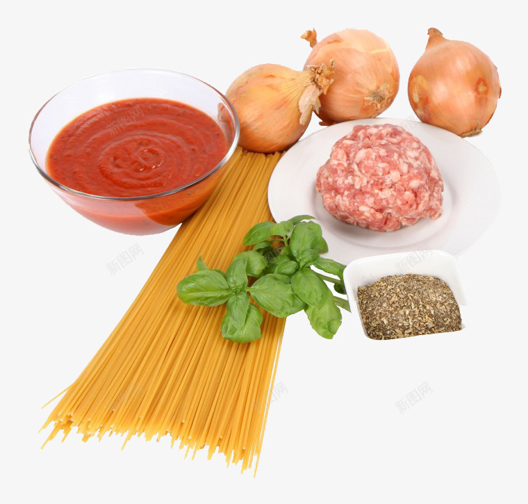 面条png免抠素材_新图网 https://ixintu.com 拌面 杂酱面 美食 面条 面食 食物