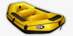黄色皮划艇素材