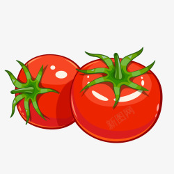 美味西红柿手绘西红柿高清图片