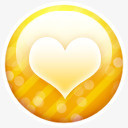黄金按钮心pinkgoldicons图标png_新图网 https://ixintu.com button gold heart 心 按钮 黄金
