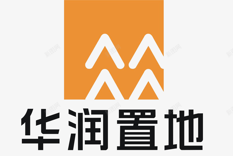 华润置地logo图标psd_新图网 https://ixintu.com logo设计 华润置地logo 华润置地logo设计 房地产标志 标志设计 黄色标志