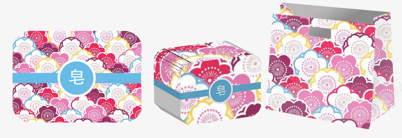日式和风手工皂包装png免抠素材_新图网 https://ixintu.com 创意 包装 和风 套装 彩色 手工皂 日式 日式包装 组合包装