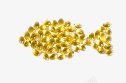 金色小鱼素材维生素E高清图片