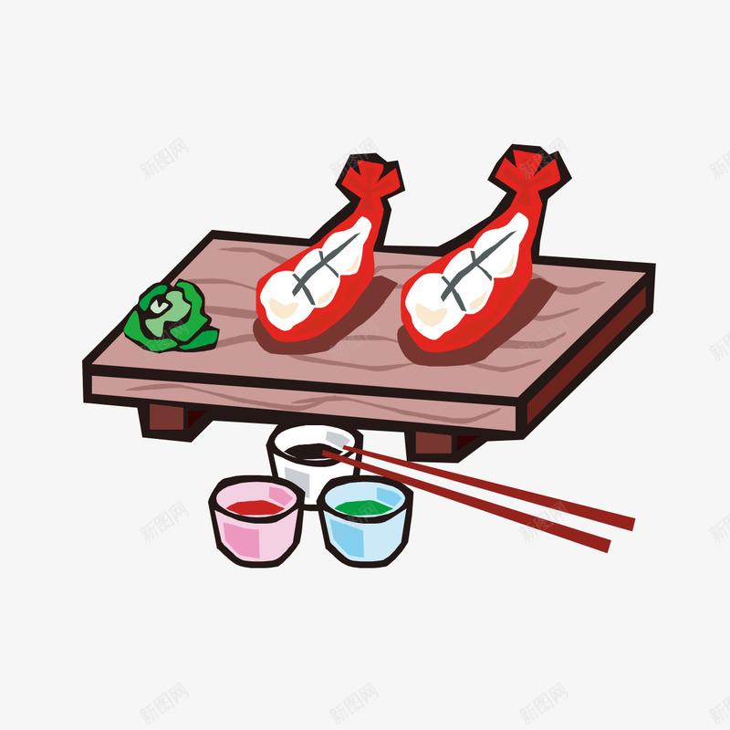 手绘日式菜肴图案png免抠素材_新图网 https://ixintu.com 图案 手绘 手绘日式菜肴图案 日式 菜肴