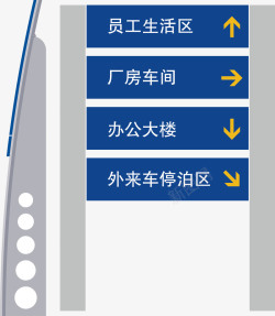 质感路标简约导视系统矢量图高清图片