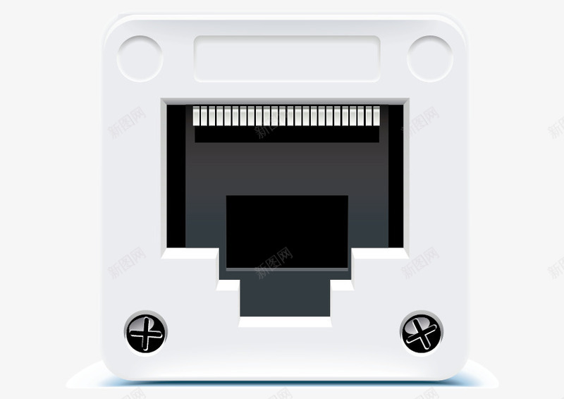 网口矢量图ai免抠素材_新图网 https://ixintu.com 精密 网口 黑色 矢量图
