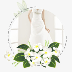 白色抹胸婚纱新娘婚纱高清图片