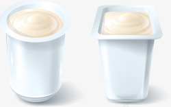 罐装酸奶手绘空白的罐装酸奶矢量图高清图片