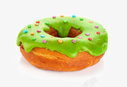 美味绿色甜甜圈素材