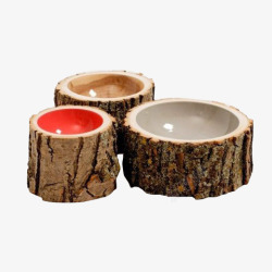 木创意桩碗素材