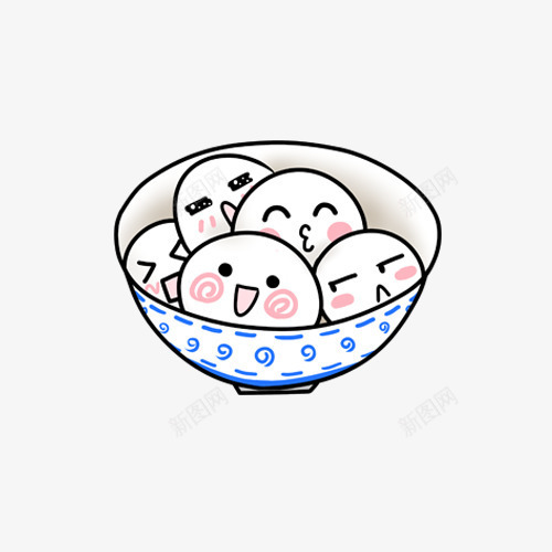 碗里的汤圆png免抠素材_新图网 https://ixintu.com png图形 png装饰 卡通 汤圆 装饰 食物