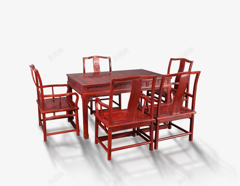 中式家具png免抠素材_新图网 https://ixintu.com 中式家具 红木家具 红木桌子