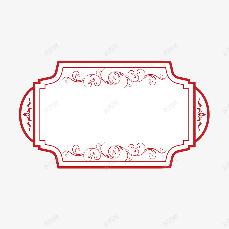 边框png免抠素材_新图网 https://ixintu.com 中式花纹 经典花纹 花边 边框