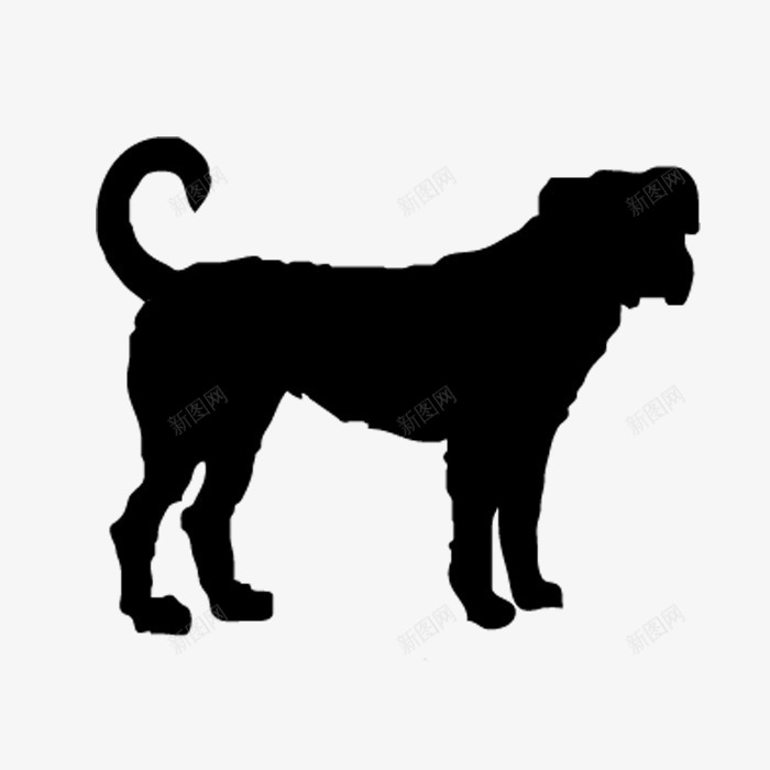 小狗剪影图标png_新图网 https://ixintu.com png图形 png装饰 动物 小狗 手绘 装饰 黑色