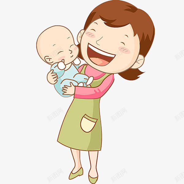抱小孩的女人png免抠素材_新图网 https://ixintu.com PNG图形 卡通 女人 婴儿 小孩 母亲 装饰