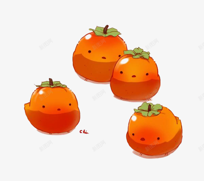 小橘子君png免抠素材_新图网 https://ixintu.com 手绘 橘子 橙色 水果 食物