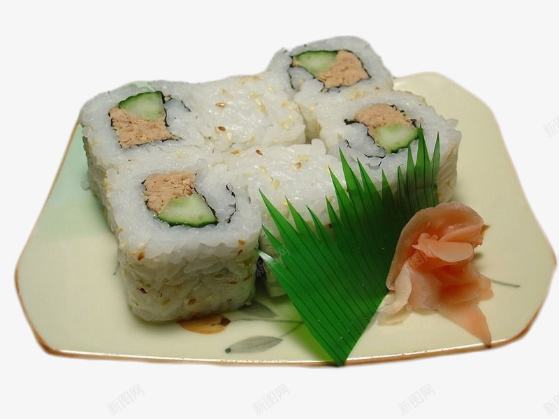 日式饭团寿司png免抠素材_新图网 https://ixintu.com 一碟寿司 吞拿鱼 寿司 料理店 日本美食