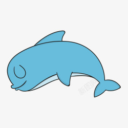 卡通风格世界海洋日鲸鱼矢量图素材