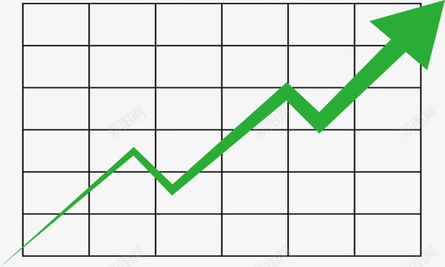 网格绿色箭头图标图标
