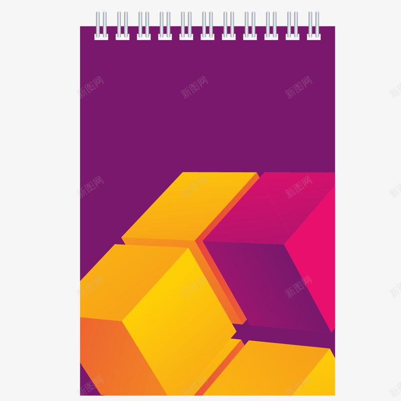 创意笔记本模板png免抠素材_新图网 https://ixintu.com 创意笔记本设计模板 办公VI设计 彩色封面 文具 画册 笔记本
