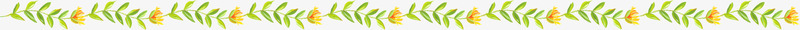 小草分割线png免抠素材_新图网 https://ixintu.com png图形 分割线 植物 绿色 花朵 装饰