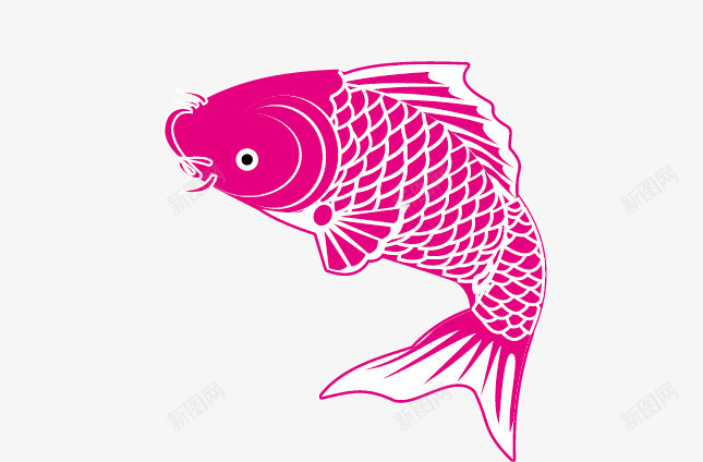 粉色的小鱼png免抠素材_新图网 https://ixintu.com PNG图形 小鱼 手绘 粉色 装饰 鲤鱼