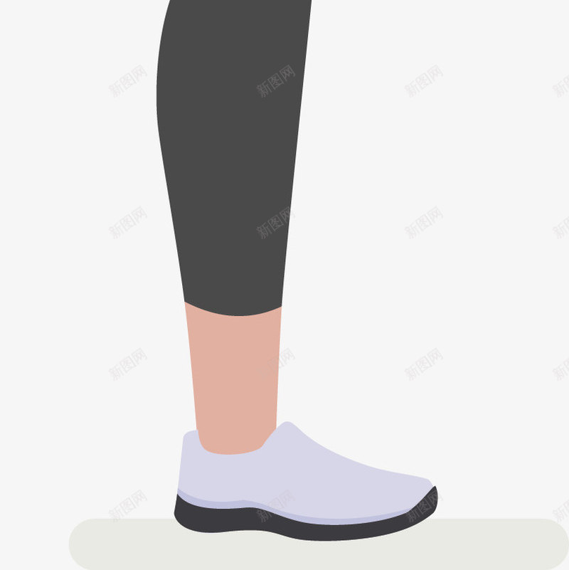 美女教练标准立正动作png免抠素材_新图网 https://ixintu.com 体力 健身 瘦身 运动 锻炼