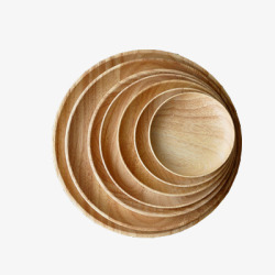 日式个性实木托盘素材
