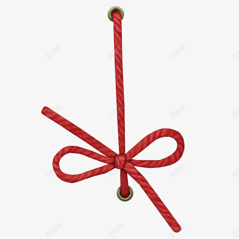 红色的绳子png免抠素材_新图网 https://ixintu.com png图形 png装饰 手绘 红色 绳子 装饰