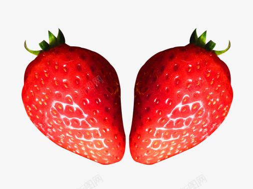 草莓采摘两个图标图标