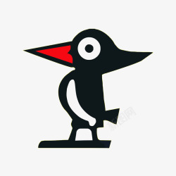 啄木鸟图案简化啄木鸟商标logo图标高清图片