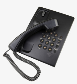 黑色老式电话机矢量图电话机高清图片