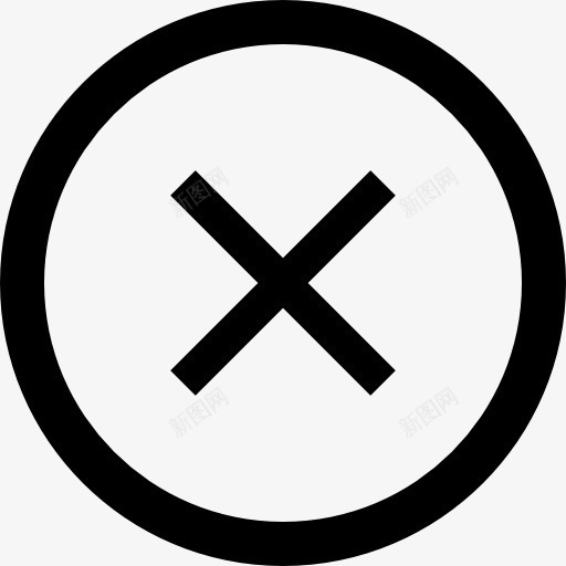 交叉循环按钮图标png_新图网 https://ixintu.com metrize 交叉 十字架 圆形 按钮 接近 标志 界面 符号