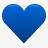 皇家蓝色的心爱hearticons图标图标