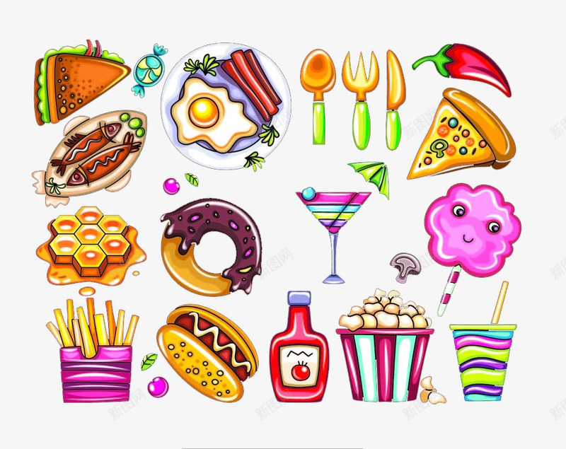 食物食物图案卡通甜品png免抠素材_新图网 https://ixintu.com 3d糖果素描 卡通 卡通图片 手绘 手绘3d图片 甜品 糖果
