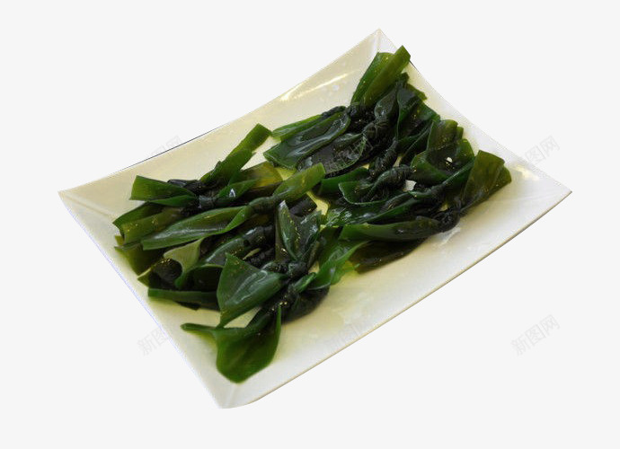 一盘绿海带结png免抠素材_新图网 https://ixintu.com 一盘 卤味海带结 海带结 盘子 绿海带 绿色 食物