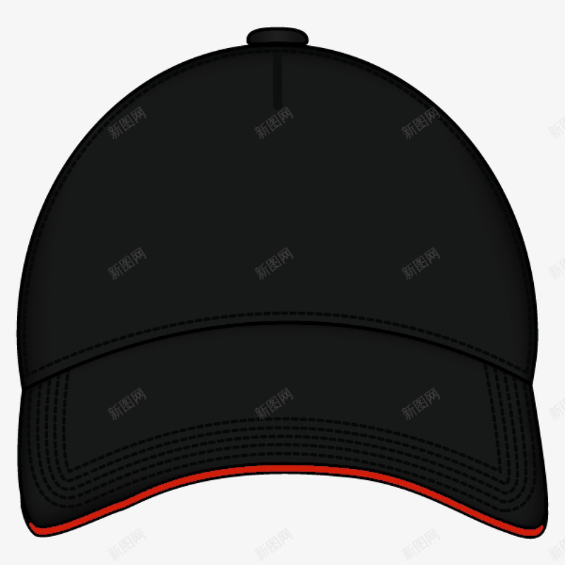 黑色棒球帽png免抠素材_新图网 https://ixintu.com 产品实物 帽子 帽子免扣图 帽子免扣实物图 棒球帽 衣帽PNG图