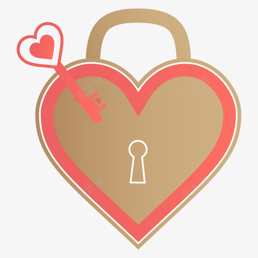 解锁我的心valentinespng免抠素材_新图网 https://ixintu.com heart my unlock 心 我的 解锁