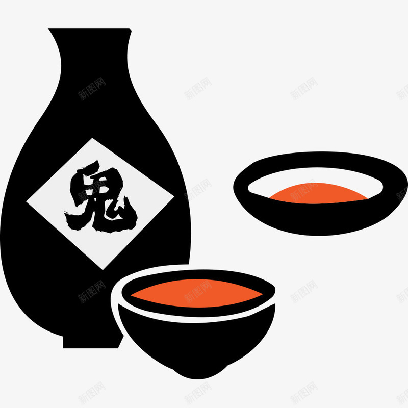 一瓶鬼酒图标png_新图网 https://ixintu.com png图形 png装饰 瓶子 碗 装饰 酒 酒简笔画