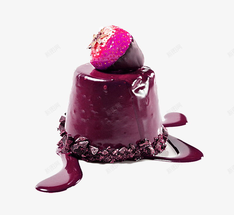 草莓巧克力小蛋糕png免抠素材_新图网 https://ixintu.com 巧克力蛋糕 水果 糕点 草莓 蛋糕 食物