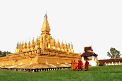 风景图泰国泰国金色寺庙风景高清图片