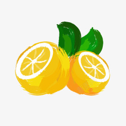 创意黄柠檬元素素材