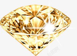 黄色钻石装饰素材