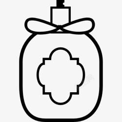 香水容器经典的香水瓶图标高清图片
