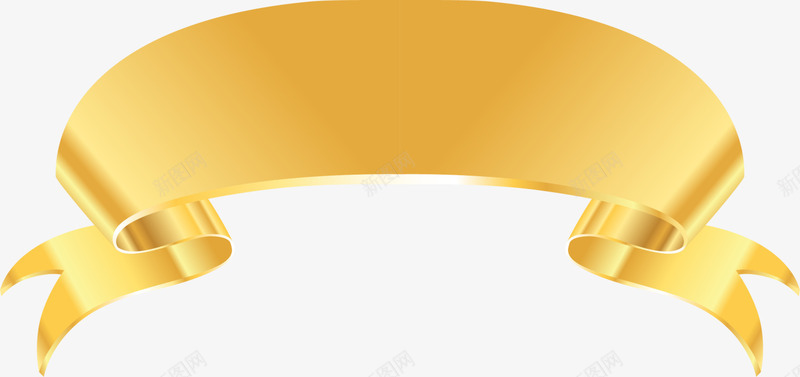 黄色大气绸带png免抠素材_新图网 https://ixintu.com 图案 横幅 简约丝带 装饰图案 闪耀标志 黄色绸带